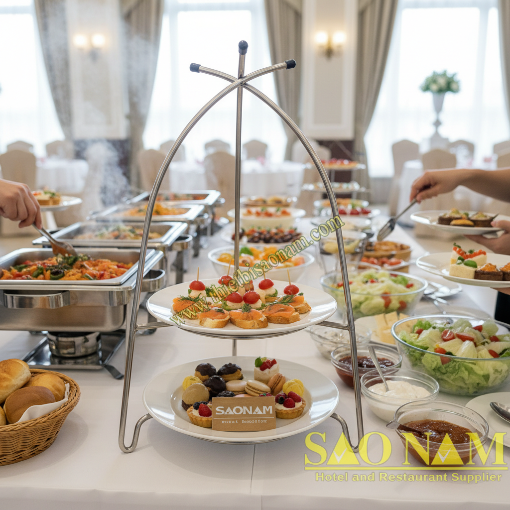 Giá Buffet Trang Trí 2 Tầng SN#520320