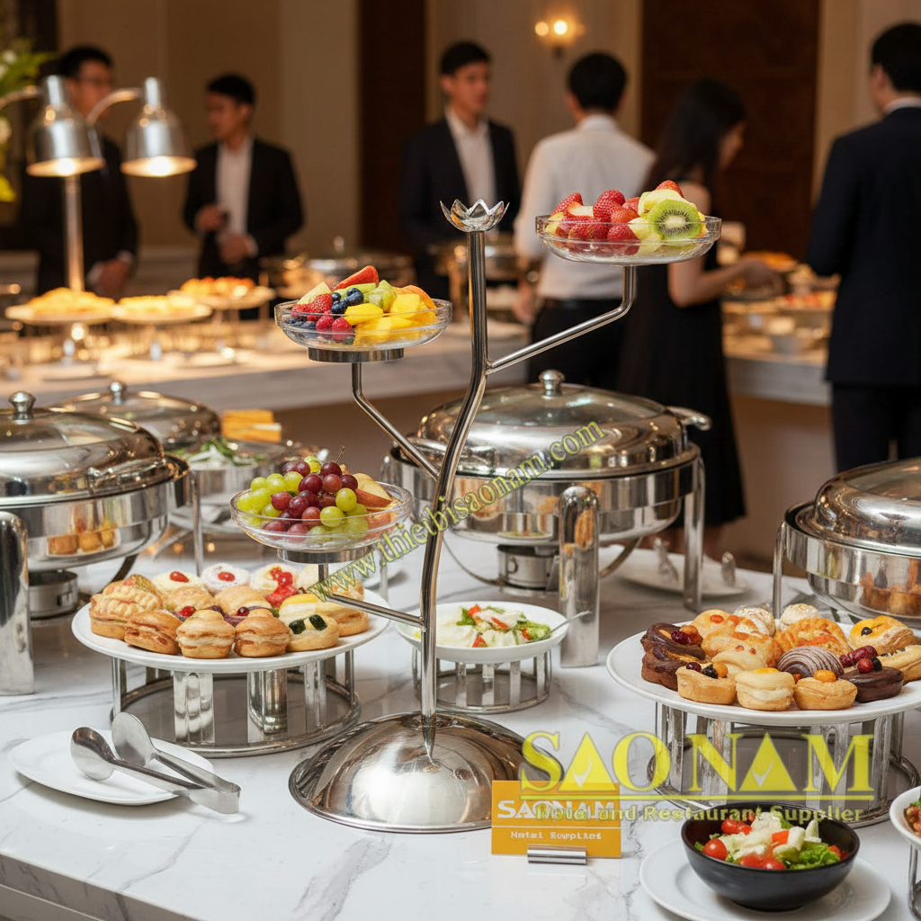 Giá Inox Để Trái Cây 3 Nhánh SN#520314