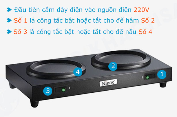 Hướng dẫn Bếp Hâm Nấu Cafe SN#520182