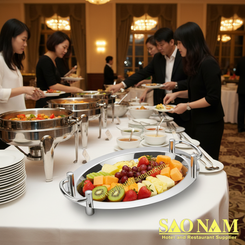 Khay Để Trái Cây Olval ( Tay Cầm Trắng ) SN#520403