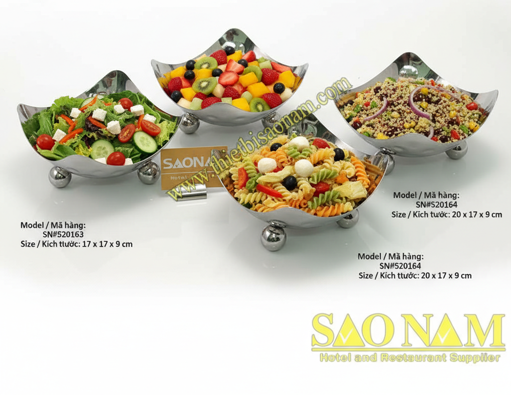 Kệ Trang Trí Buffet và Tô Inox Trưng Bày Buffet: Nâng Tầm Nghệ Thuật Sắp Đặt Món Ăn