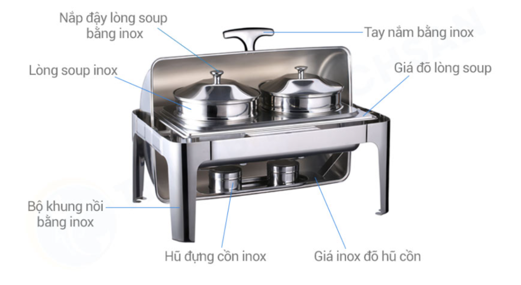 Cấu tạo Nồi Hâm Cháo – Soup Dùng Điện SN#520054