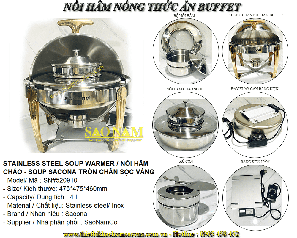 Nồi Hâm Cháo -Soup Tròn 