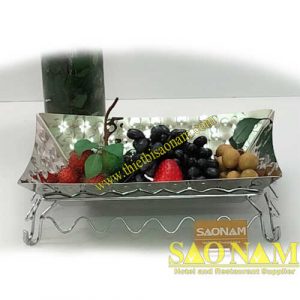 Khay Inox HCN Trưng Bày Thức Ăn + Chân Đế SN#520119