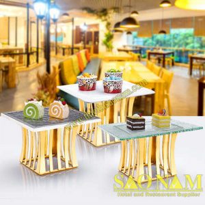 Chân Đế Inox Trưng Bày Buffet ( Vuông ) SN#520512/1