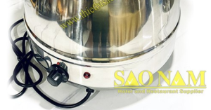 Núm vặn điều chỉnh thông số từ cao đến thấp cho ra tốc độ nóng nhanh hoặc chậm tùy vào mục đích sử dụng.