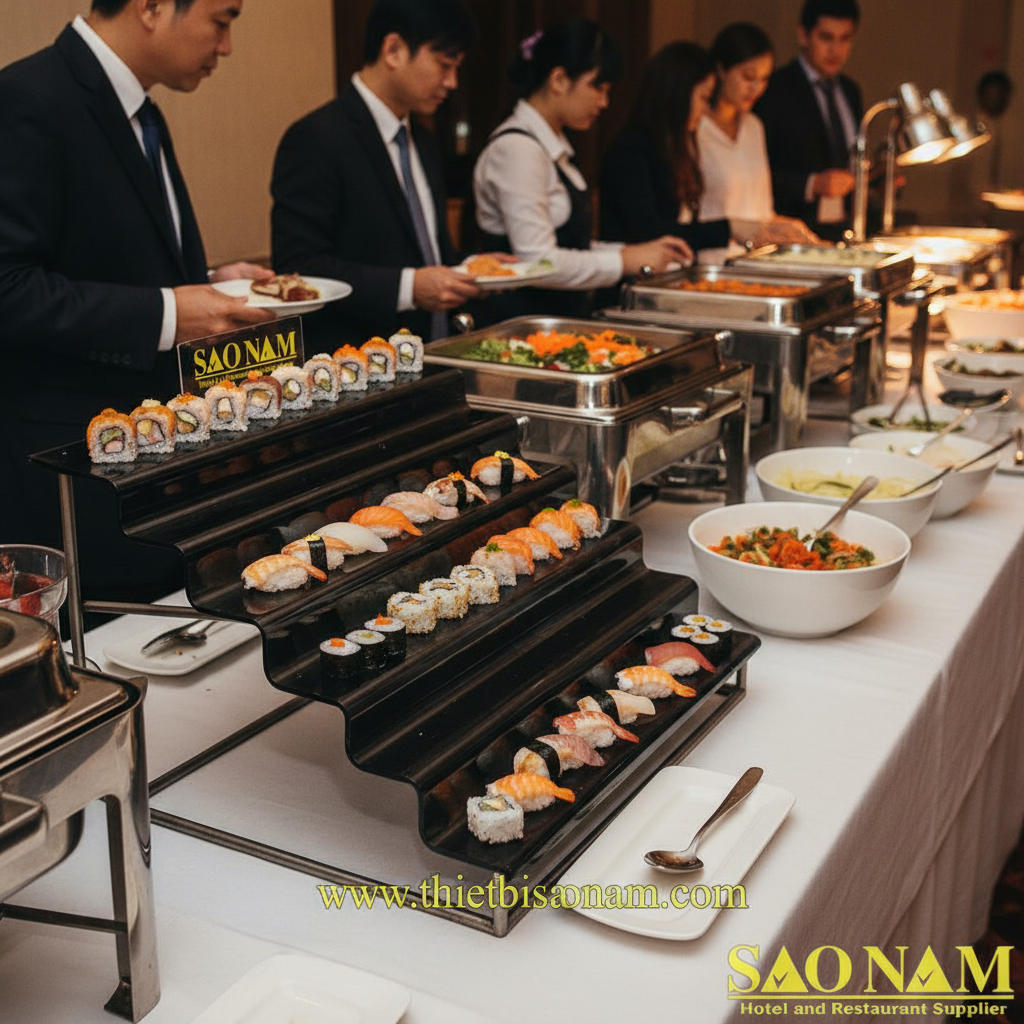 Kệ Trưng Bày Thức Ăn 7 Tầng SN#520963