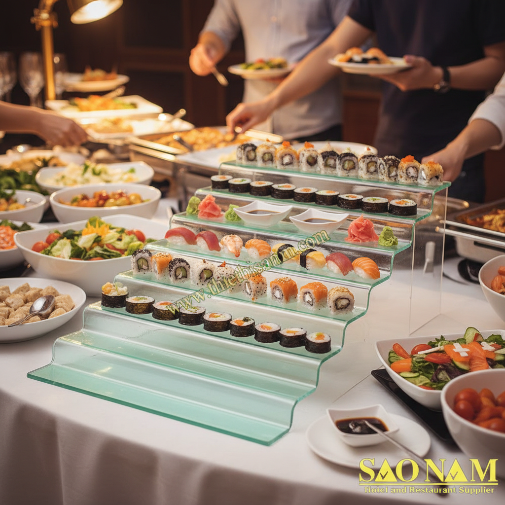 Kệ Trưng Bày Thức Ăn 7 Tầng SN#520964