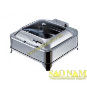 Nồi Hâm Thức Ăn Sacona Vuông Nắp Kiếng Dùng Điện SN#520891
