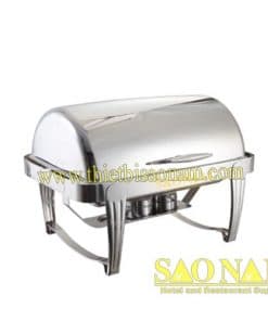 Nồi Hâm Thức Ăn Sacona Hình Chữ Nhật Chân Sọc Trắng SN#520038