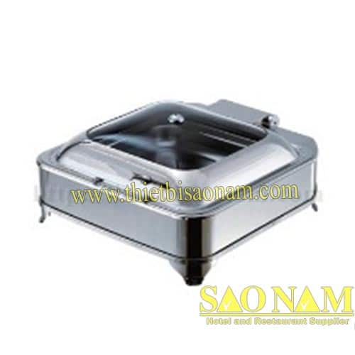 Nồi Hâm Thức Ăn Sacona Tròn Nắp Kiếng Dùng Điện SN#520891