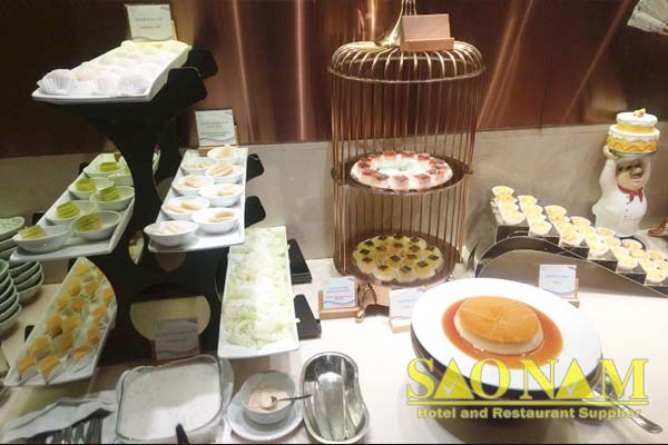 Khay Trưng Bày Thức Ăn Buffet Phục Vụ Nhà Hàng Hoàng Yến