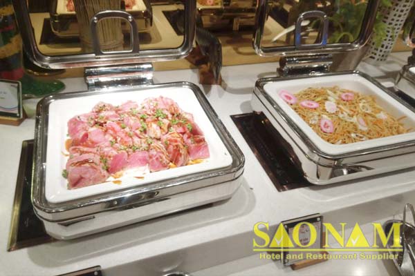 Khay Trưng Bày Thức Ăn Buffet Phục Vụ Nhà Hàng Hoàng Yến