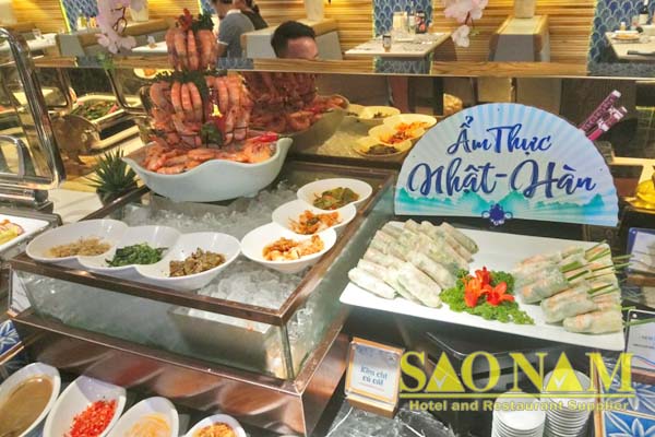 Khay Trưng Bày Thức Ăn Buffet Phục Vụ Nhà Hàng Hoàng Yến