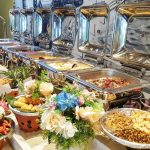 Tiêu chuẩn nồi hâm buffet nhà hàng buffet 5 sao cao cấp nồi hâm thức ăn buffet nắp kính