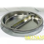 Khay inox tròn 2 ngăn