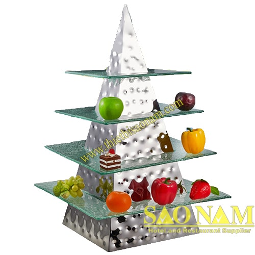 Kệ trưng bày thức ăn buffet hình tháp