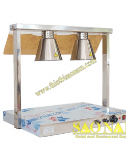 Đèn Hâm Nóng Thức Ăn Mặt Inox 2 Bóng sn#520824
