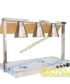 Đèn Hâm Nóng Thức Ăn Mặt Inox 3 Bóng sn#520825