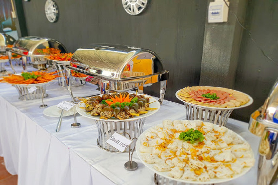 Chân đế decor thức ăn buffet giá rẻ