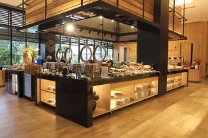 Cách bày trí dụng cụ setup tiệc buffet