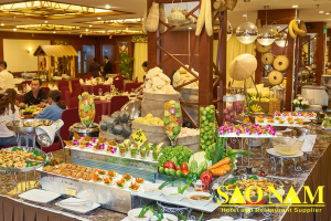 Kệ trang trí buffet 3 sao