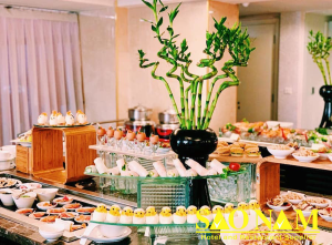 Gía để trái cây giá rẻ trang trí buffet