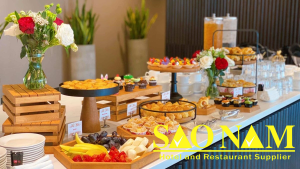 Tiệc tea break - giá để trái cây buffet