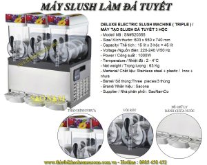 SN#520355 – Máy tạo slush đá tuyết 3 hộc 45 lít